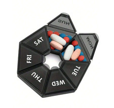 Daily Pill Box 7 Day Week Weekly Organiser Storage Medicine Tablet Dispenser UK