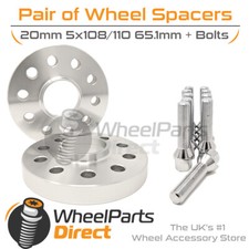 Wheel Spacers (2) & Bolts 20mm