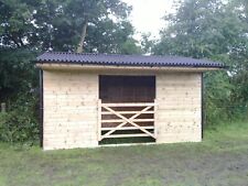 10ft x 14ft Animal Horse Wooden Mobile Field Shelter 3.0x4.2m Vale Stables