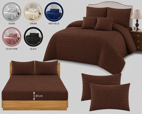 4pc seersucker duvet cover - duvet,