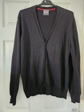 Jeff Banks Men Black Knitwear Casual Business Cotton Cardigan Jumper Size L    