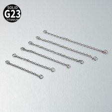 2PCS Titanium Chain Replacement Part for Industrial Scaffold Earrings Piercing