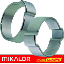 MIKALOR DOUBLE & SINGLE EAR CLIPS | O CLAMP | ZINC PLATED STEEL | PACKS