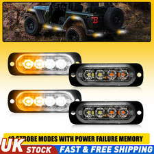 Amber White LED Emergency