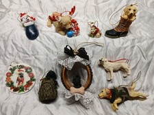 Lot Of 9 Dog Ornaments Mixed