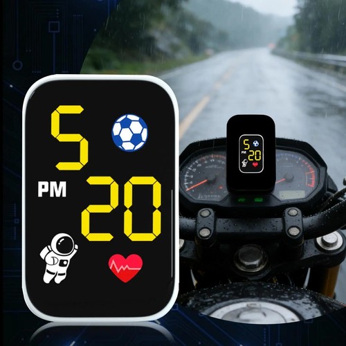 Mini motorcycle clock - mini,