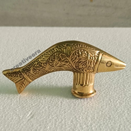 Designer antique fish - antique, brass