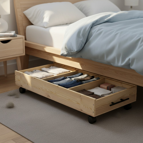 Grids wooden crate open - 3,