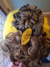 2 Kanekalon Vintage Wigs.  A Red Brown Colour And A Blonde/brown One.