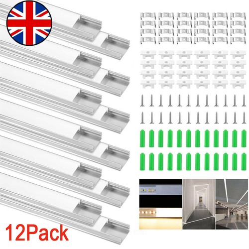 12x led aluminium channel - aluminium,