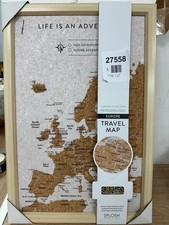 Splosh Cork Framed Travel Map