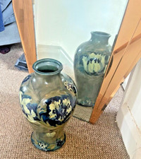 Signed WilliamMoorcroft ExtraLarge Inverted-Balluster Florian Pattern Vase c1910