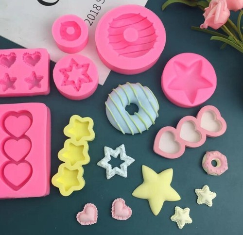 Silicone donut heart fondant - silicone,