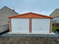 Concrete double garage - double,