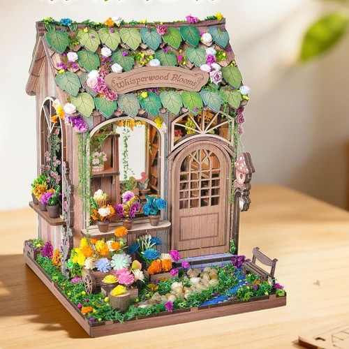 Miniature doll house - doll, craft
