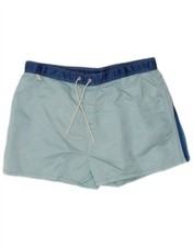 SUNDEK Mens Swimming Shorts Large Blue Colourblock Nylon AD07