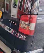 VW T5 Rear Lights 2010-2015 Tailgate Red Tail Lamp Back Lens 