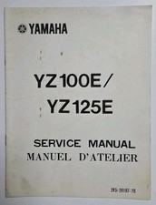 GOOD USED CONDITION YAMAHA YZ100E/YZ125E SERVICE MANUAL 1978 MODELS 2K5-28197-70
