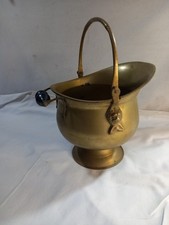 Vintage Brass Coal Scuttle