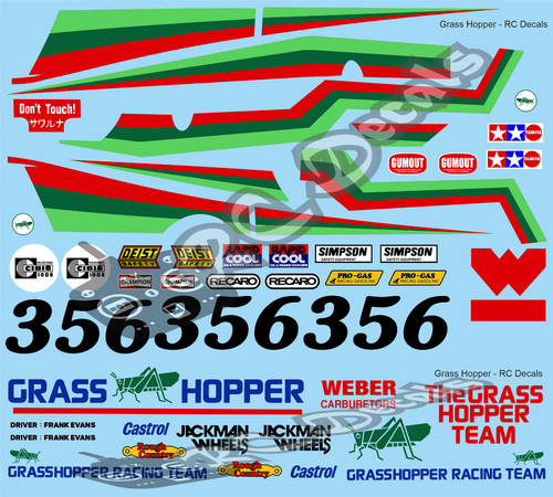 Vintage grasshopper decals - grasshopper,