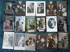 30 Early postcards Featuring Couples, Romance. Mostly Edwardian Era  (315)