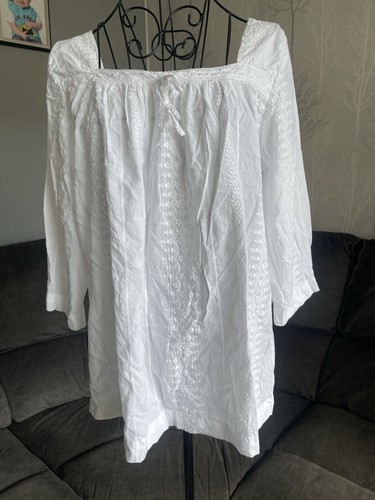Ladies white cotton - white,