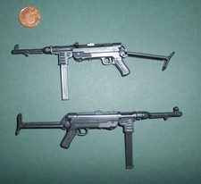 1/6th scale WW2 German MP40 M/gun for Action Man etc 12" toy figures (x2)