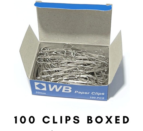 Paper clips large 33mm - paper, tear