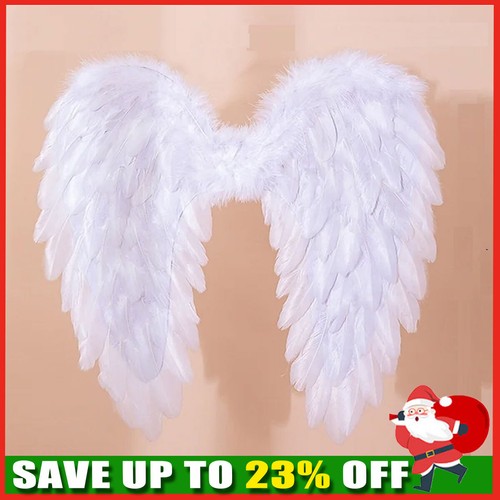 White feather angel wings - white,