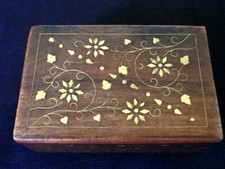 Vintage Handmade Brass Inlaid
