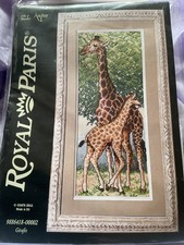 ANCHOR - ROYAL PARIS - GIRAFFES - Counted cross stitch kit -  10.5 x 26cm