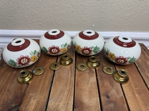 Vintage porcelain brass - &,