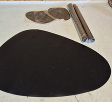 Silicone Place Mats and Coaster Set of 3, Heat Resistant Non-slip Texture Design