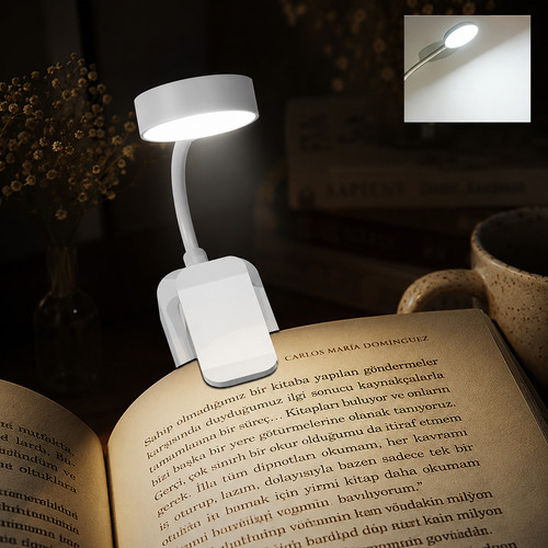 Rechargeable book light - book,