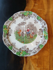 Vintage Copeland Spode Byron Series No.2 Quartered Sandwich Plate 25.5cm X 25cm