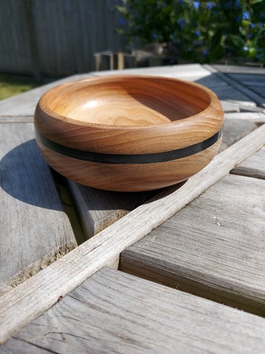 Handmade hand turned bowl - hand,