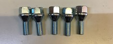 Set of Five Conical Wheel Bolts for Trailers & Caravans  M12 X 1.5