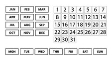 Whiteboard Calendar Magnet