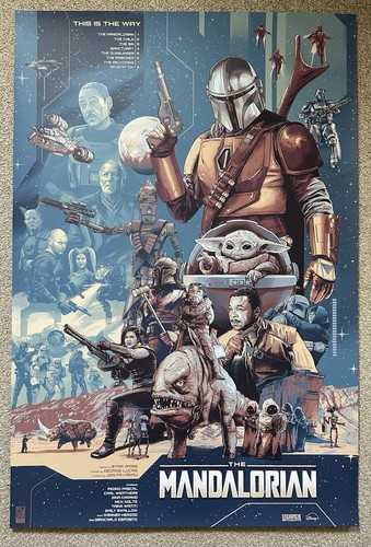 The mandalorian screen print - mandalorian,