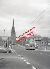 B&W Bus/Coach (6x4cm) Negative  (3/11-49) FWX913 Bradford CT 843  @ Little Horto