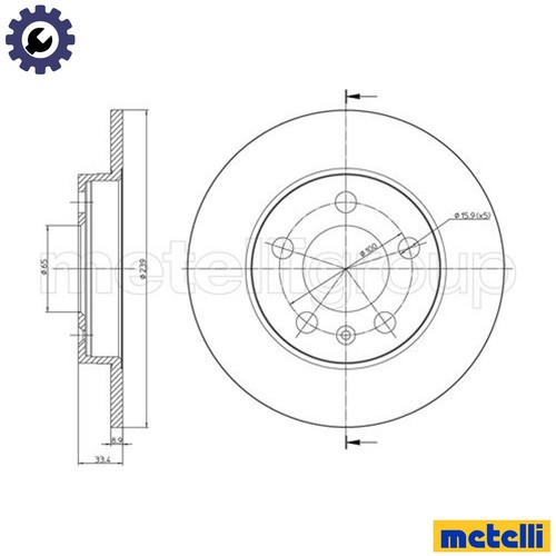 Brake disc 0742c for - disc,