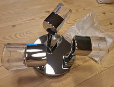 Searchlight Chrome Ice Cube Ceiling Spot Lights X 3