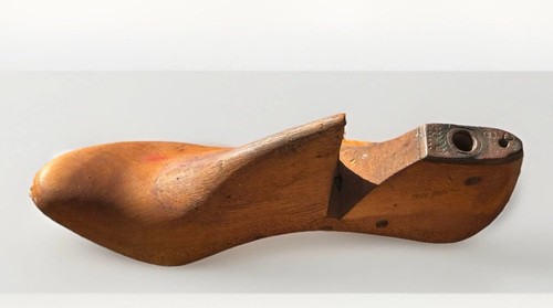Vintage wooden shoe form - shoe, mold