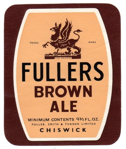 Beer label fullers brewery - beer,