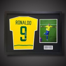 Ronaldo Nazario Hand Signed