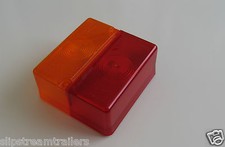 BRITAX SQUARE REAR LIGHT LENS TRAILER PART FOR IFOR WILLIAMS GD64 GD85 GD106 