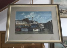 Colin Bradley Pastel Drawing of Broadstairs Harbour