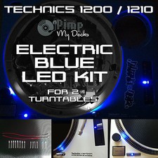 TECHNICS 1200 1210 COMPLETE ELECTRIC BLUE LED KITS X 2