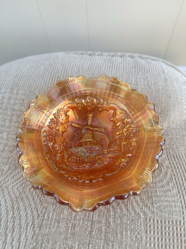 Vintage carnival glass bowl - vintage,