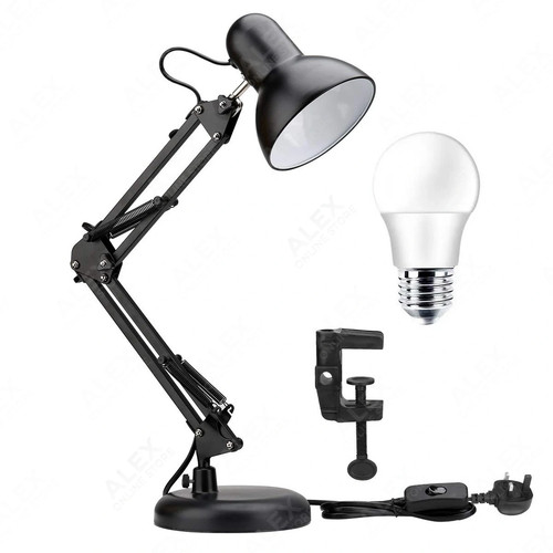 Desk lamp adjustable swing arm - desk,